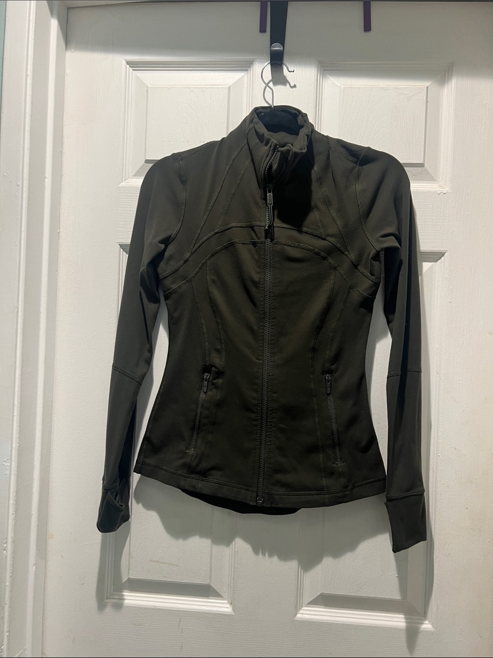 lululemon athletica Olive Green Full-Zip Performance Jacket - Picture 1 of 9